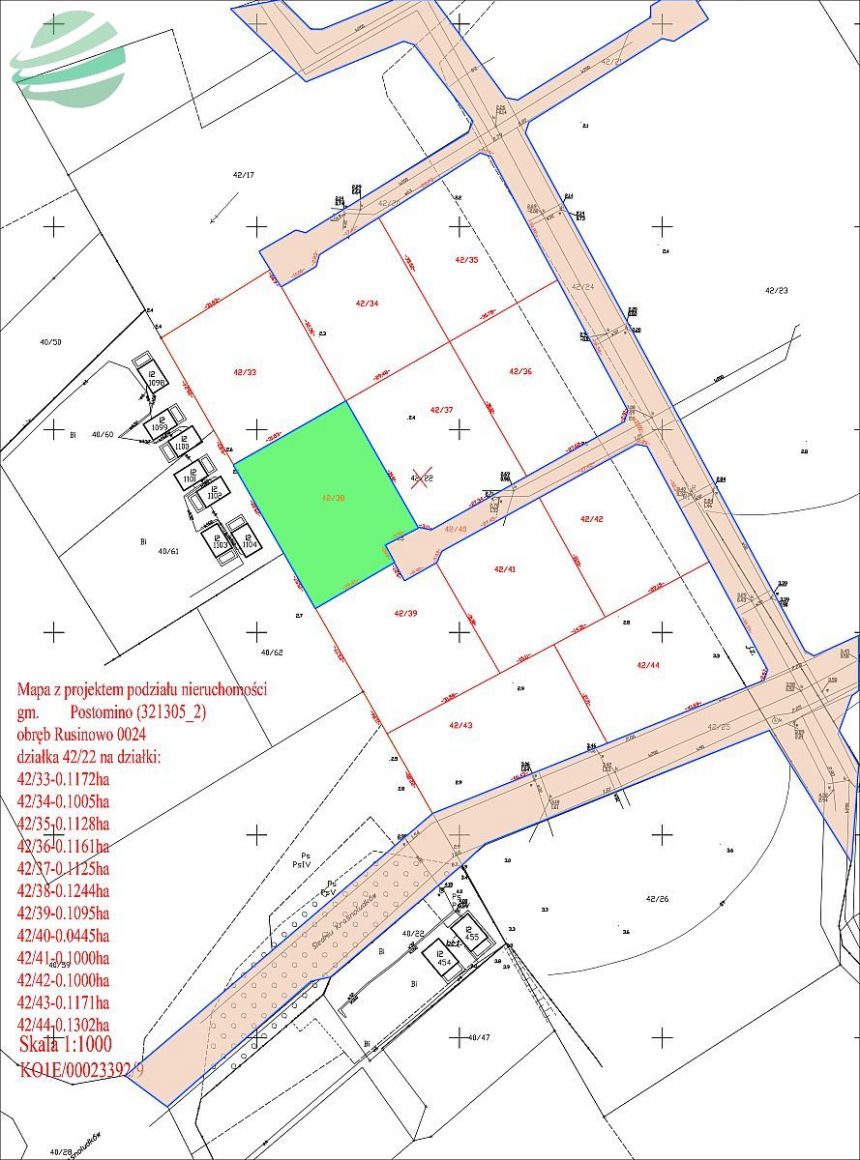 Rusinowo 290 000 zł 12.44 ar miniaturka 4