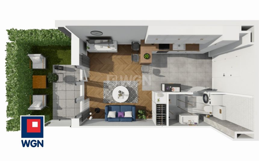 Gdańsk, 334 764 zł, 25.12 m2, aneks kuchenny miniaturka 4