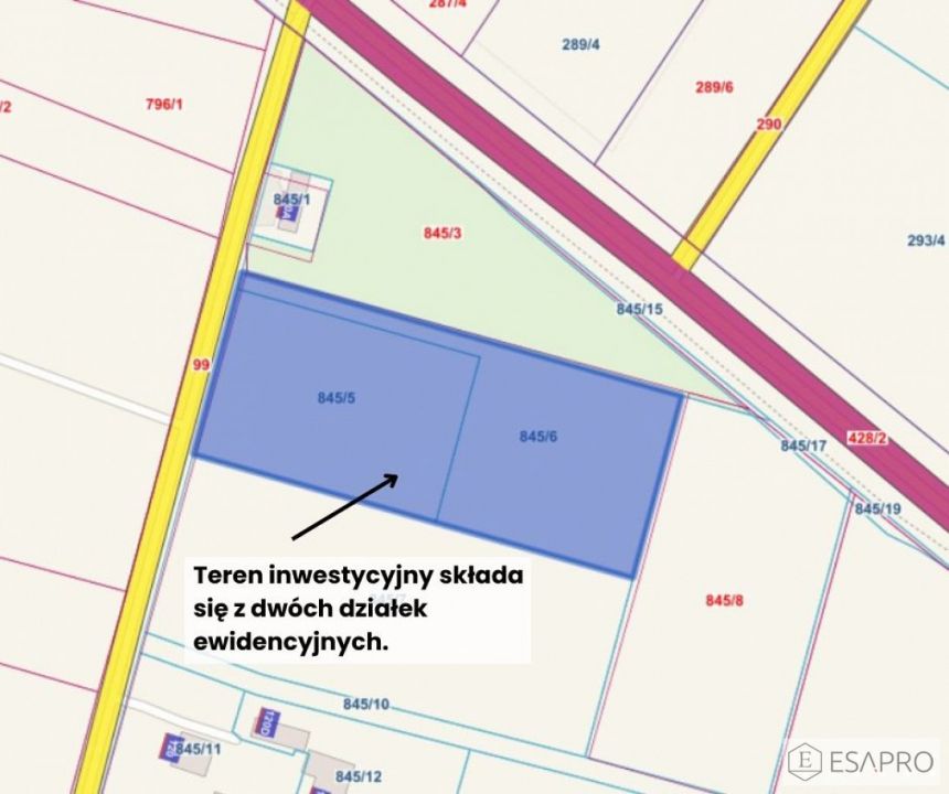 Bogucin, 1 642 415 zł, 69.89 ar, prostokątna miniaturka 5
