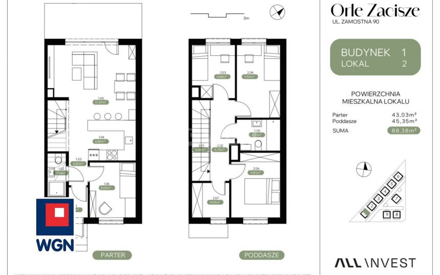 Orle, 529 000 zł, 88.38 m2, jednorodzinny miniaturka 10