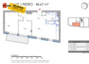 Kraków Ruczaj, 798 000 zł, 48.67 m2, pietro 1/2 miniaturka 2