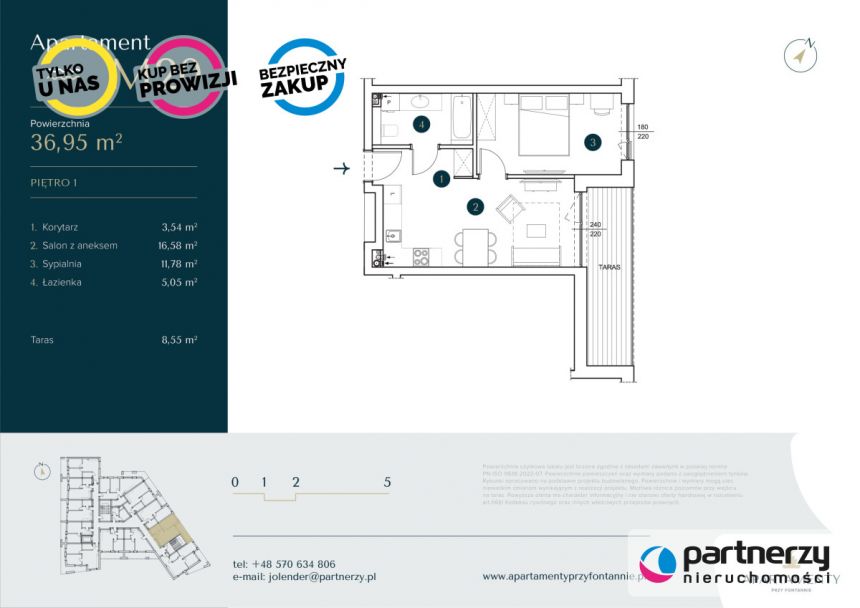 Krynica Morska, 812 900 zł, 36.95 m2, pietro 1 miniaturka 10