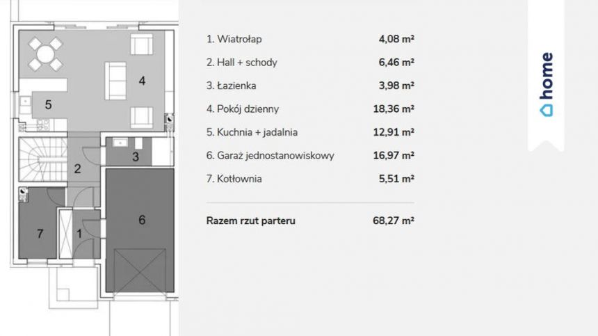 Myślęcinek, Bliźniak, 4/5 pokoi, Garaż, Ogród miniaturka 2