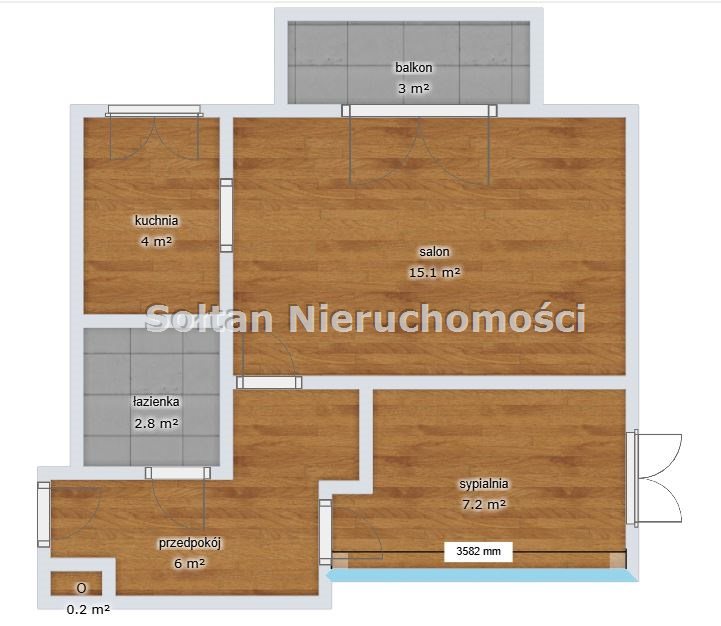 2 pokoje *kuchnia* balkon*Metro  Słodowiec* miniaturka 3