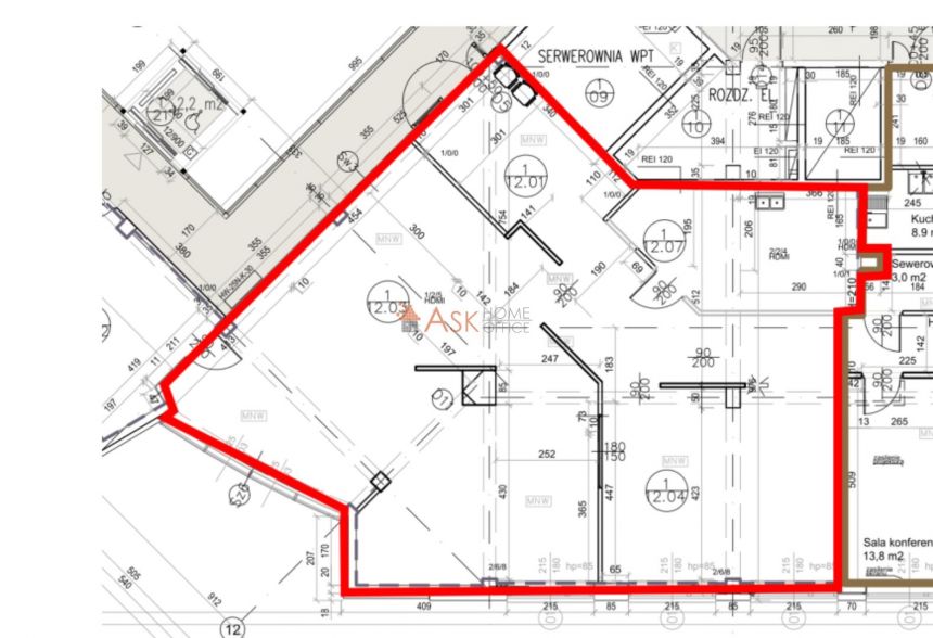 Wrocław Fabryczna, 7 650 zł, 150 m2, pietro 1 miniaturka 14