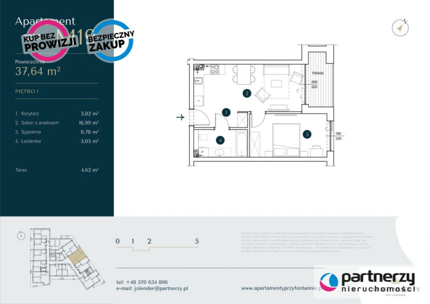 Krynica Morska, 828 080 zł, 37.64 m2, z miejscem parkingowym miniaturka 7