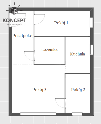 3 pokojowe mieszkanie | Plac Grunwaldzki miniaturka 10