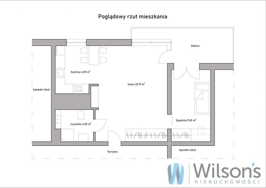 Warszawa Wola, 4 000 zł, 42 m2, z balkonem miniaturka 16