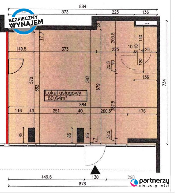 Gdańsk Letnica, 8 000 zł, 60.64 m2, pietro 1, 25 miniaturka 6