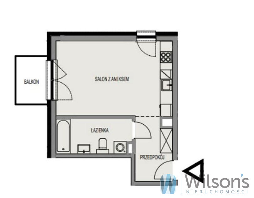 Wrocław Przedmieście Oławskie, 584 018 zł, 32.81 m2, z balkonem miniaturka 7