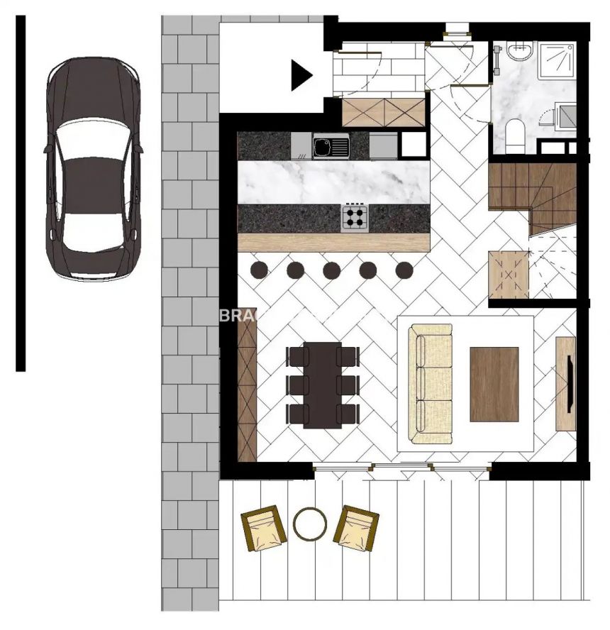 Domy Bliźniaki 131 m2w otulinie lasu Michałowice miniaturka 3