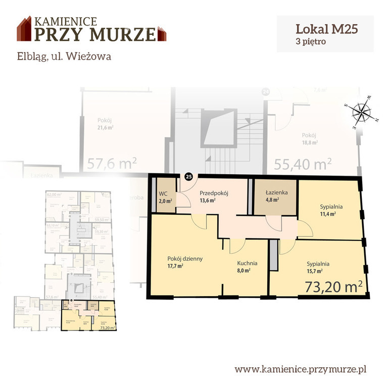 Mieszkanie na Starym Mieście w Elblągu, 73,2m2 miniaturka 4
