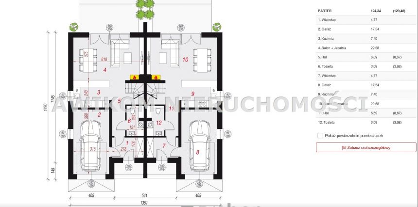 Międzyborów, 950 000 zł, 129 m2, bliźniak miniaturka 3