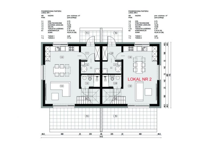 DOM-PÓŁ BLIŹNIAKA-BRZEZIE-74,60M2 miniaturka 7