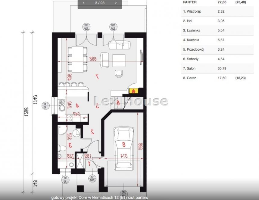 Szczecin Dąbie, 950 000 zł, 140.92 m2, do wykończenia miniaturka 3