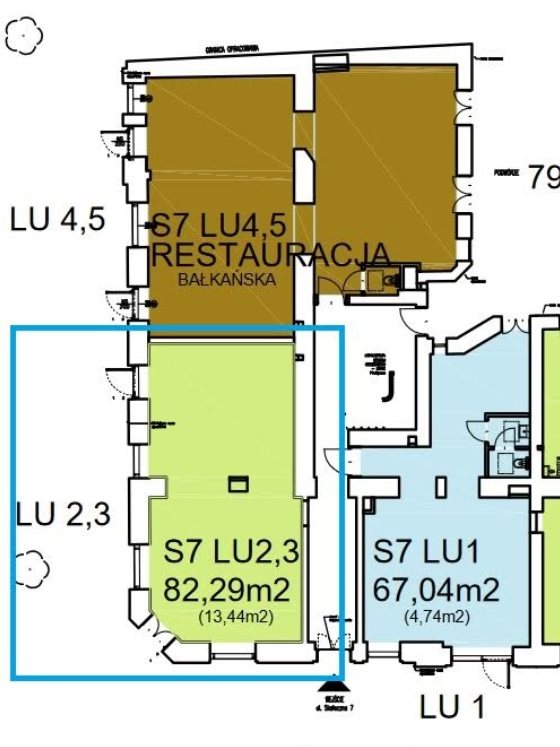 LOKAL NA WYNAJEM-UL.ŚW.KATARZYNY-KAZIMIERZ-82,29M2 - zdjęcie 1