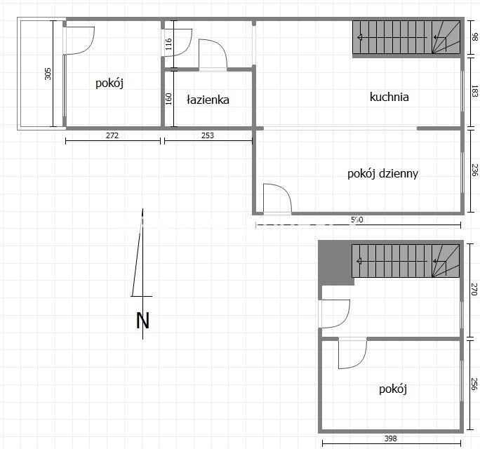 Dwupoziomowe, 3-pokojowe Borek Fałęcki miniaturka 3