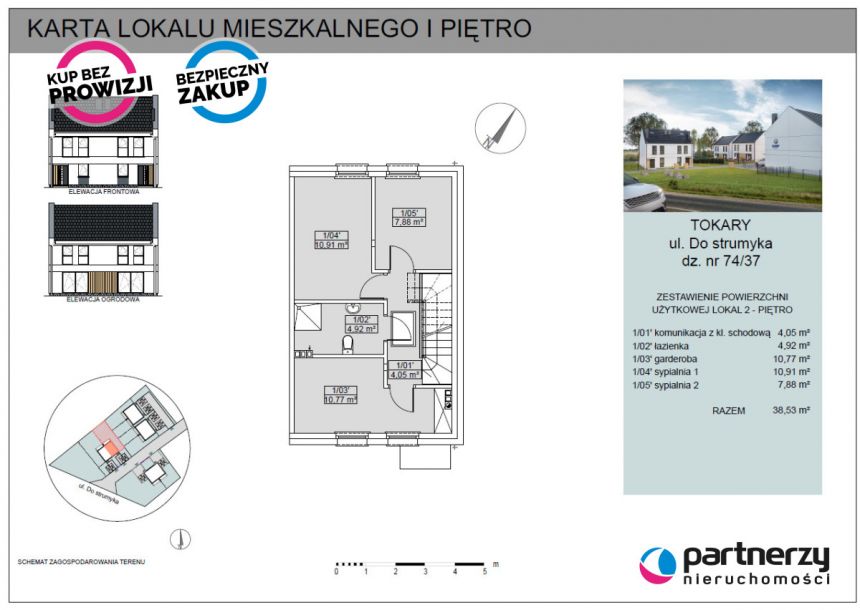 Tokary, 559 000 zł, 100.1 m2, bliźniak miniaturka 7