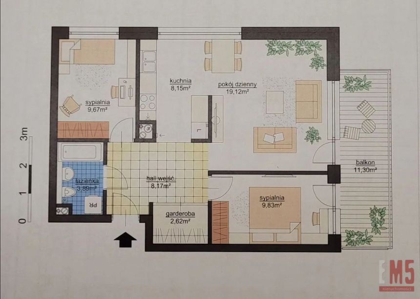 Białystok, 735 000 zł, 61.5 m2, pietro 3, 5 miniaturka 11