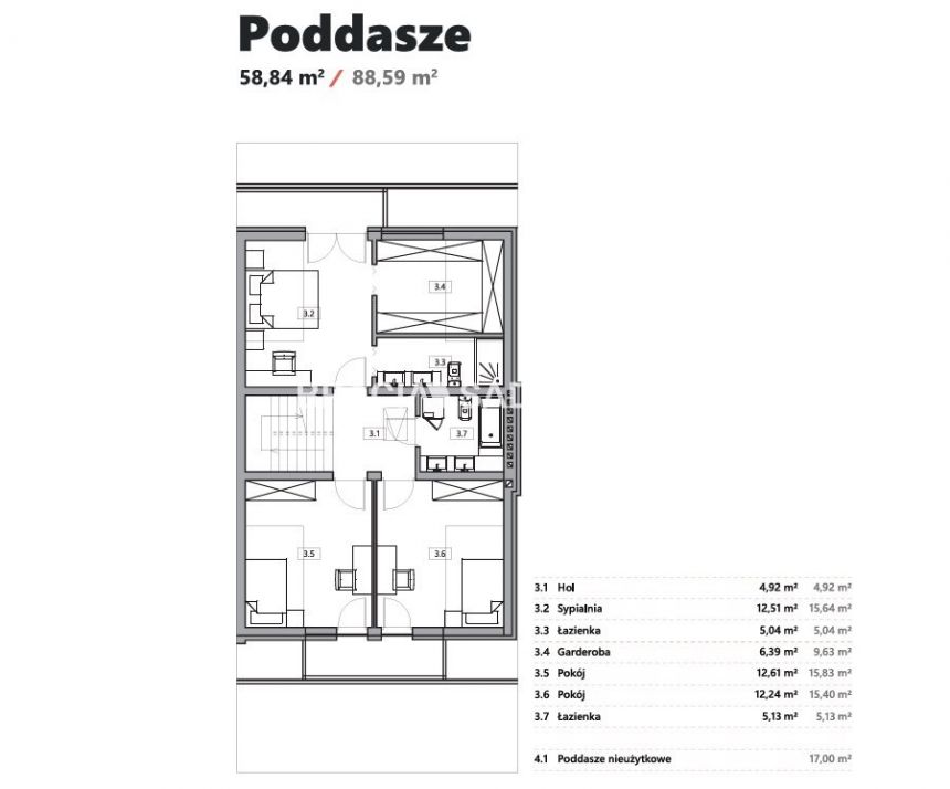 Bliźniak z garażem i ogrodem - 245,38 m2 miniaturka 5