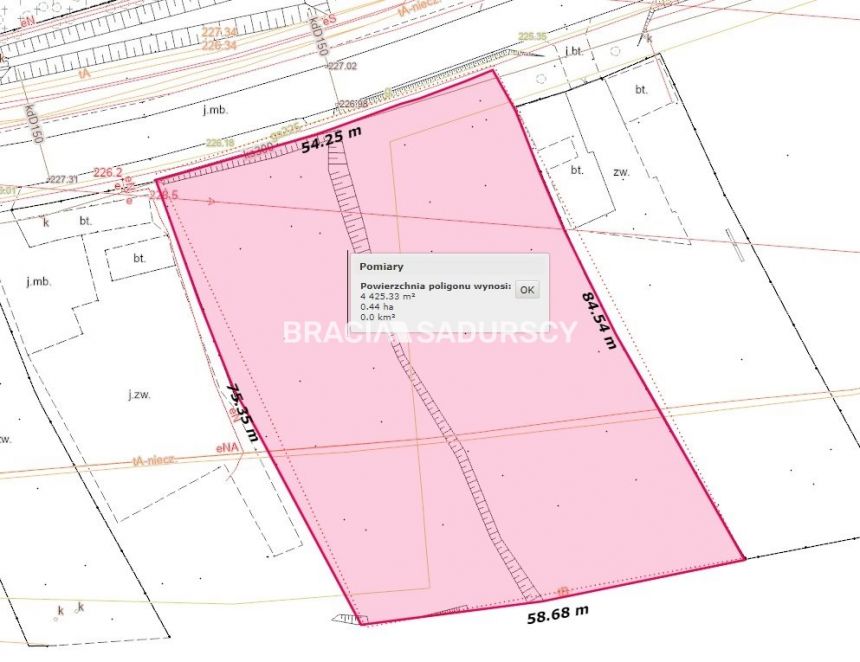 Kraków Lubocza, 2 647 000 zł, 44.31 ar, usługowa miniaturka 3