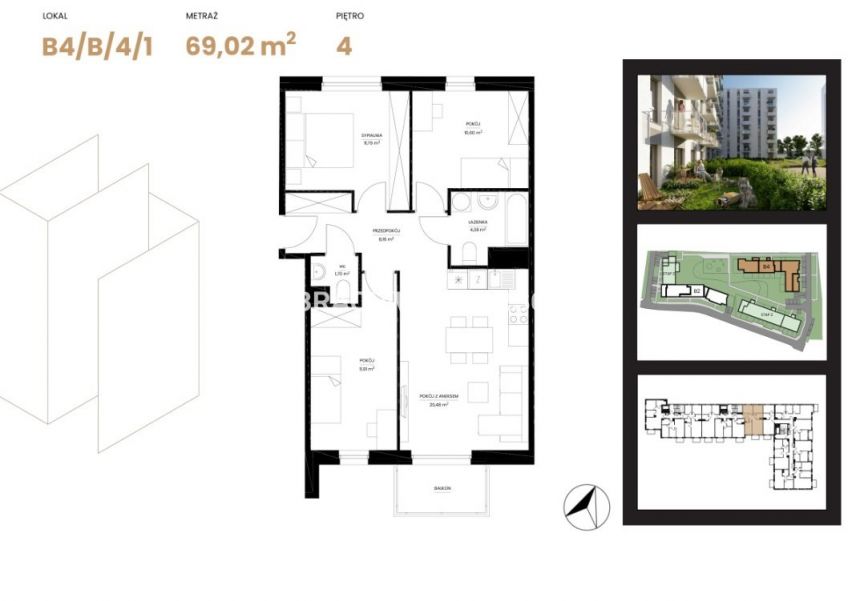 Apartament na Prądniku Białym, Kraków miniaturka 3
