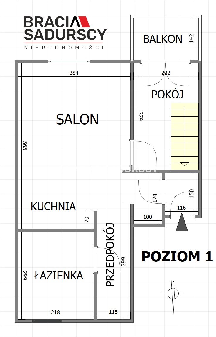 Wieliczka/Mieszkanie dwupoziomowe 67m2/po podłodze miniaturka 4