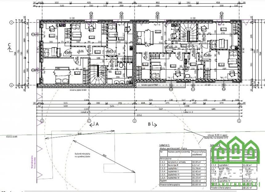 Dom developerski Miedzyń 130/420m2 bliźniak 12.25r miniaturka 4