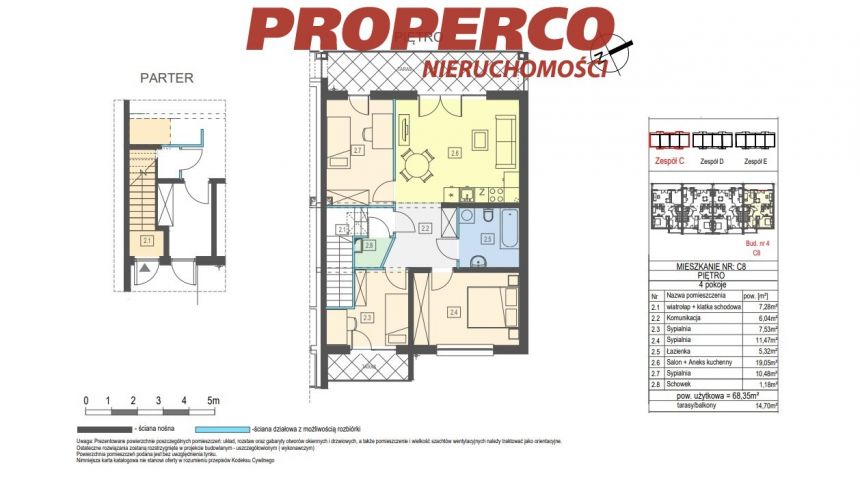 Nowe mieszkanie 4 pok, 68,35 m2, KSM, Sandomierska miniaturka 4