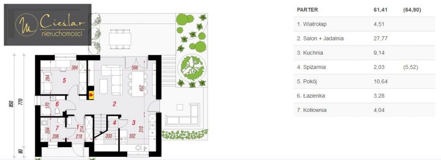 Dobrcz, 550 000 zł, 114.3 m2, do wykończenia miniaturka 8