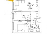 Kraków Stara Krowodrza, 994 000 zł, 53.42 m2, z loggią miniaturka 2