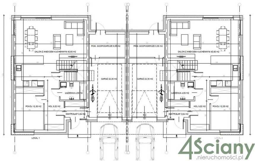 Projekt budowy 12 domów w zabudowie bliźniaczej. miniaturka 6