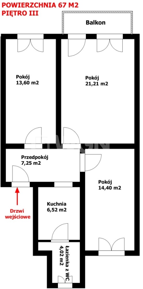 Legnica Fabryczna, 220 000 zł, 67 m2, oddzielna kuchnia miniaturka 2