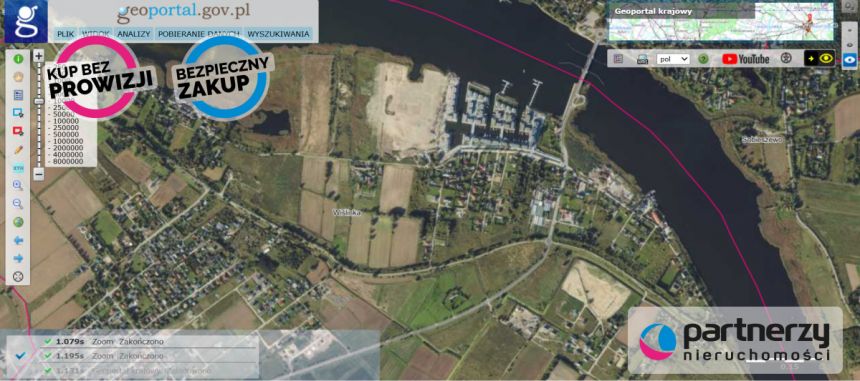 Wiślinka, 11 475 000 zł, 1.35 ha, droga dojazdowa utwardzona miniaturka 3