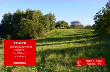 Działki budowlane od 10a do 47a w Tyczynie