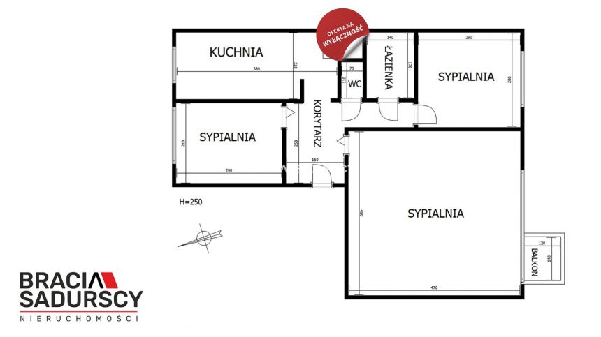 3 niezależne pokoje - Na Błonie - Bronowice - 52m2 - zdjęcie 1