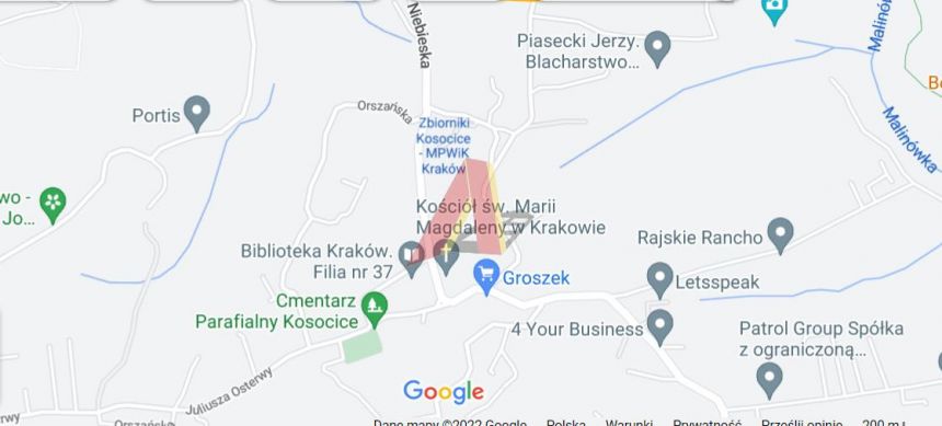 Kraków Podgórze, 500 000 zł, 13.4 ar, budowlana - zdjęcie 1