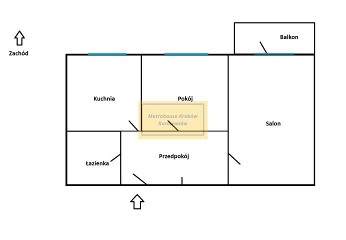 2 pokojowe mieszkanie z balkonem 46,6m2 od zaraz miniaturka 15