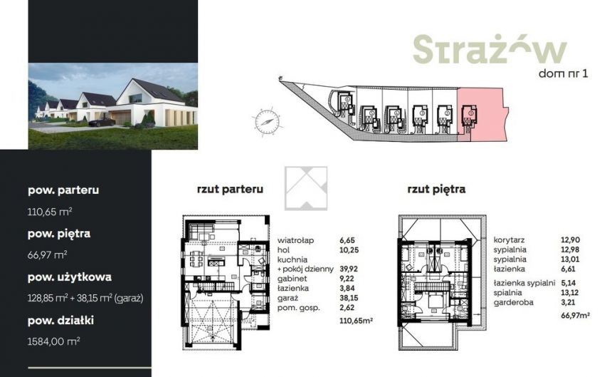 Dom wolnostojący obok lasu | Premium | Strażów miniaturka 10