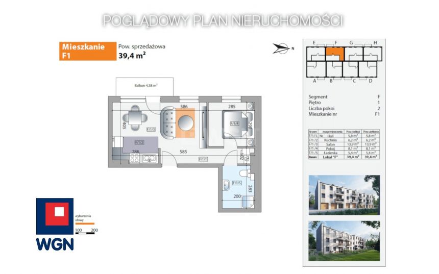 Dąbrowa Górnicza Gołonóg, 334 900 zł, 39.4 m2, z loggią miniaturka 7