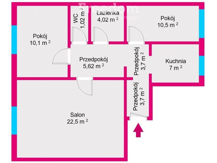 3 pokojowe, rozkładowe mieszkanie w Tarnobrzegu miniaturka 5