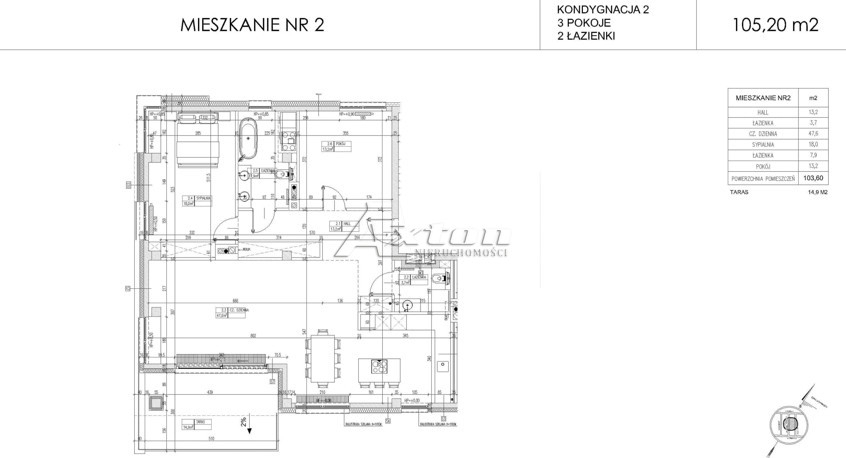 Warszawa Stary Wilanów, 2 261 800 zł, 103.6 m2, z parkingiem podziemnym miniaturka 2