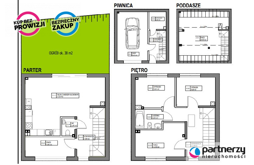 Gdańsk Siedlce, 1 590 000 zł, 148.55 m2, z cegły miniaturka 5