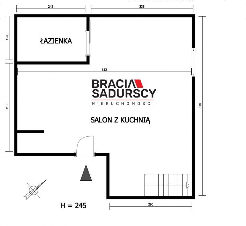 Kraków Płaszów, 515 000 zł, 29.2 m2, stan bardzo dobry miniaturka 3