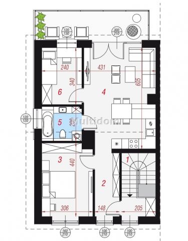 Skawina, 580 000 zł, 64 m2, do wykończenia