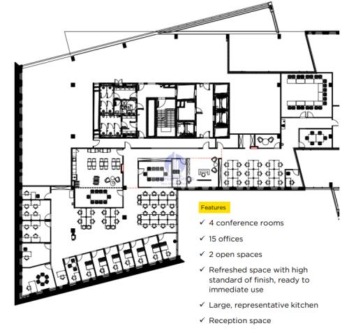 Mokotów: podnajem - biuro 812m2 miniaturka 2