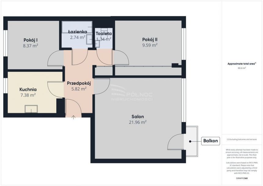 3 pokojowe z balkonem Pieczewo miniaturka 2