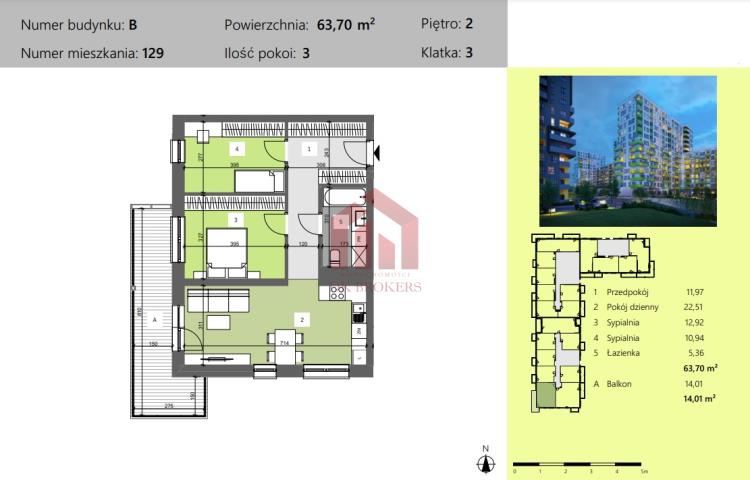 BALKON 14m2 3 POKOJE już na koniec tego roku! miniaturka 2