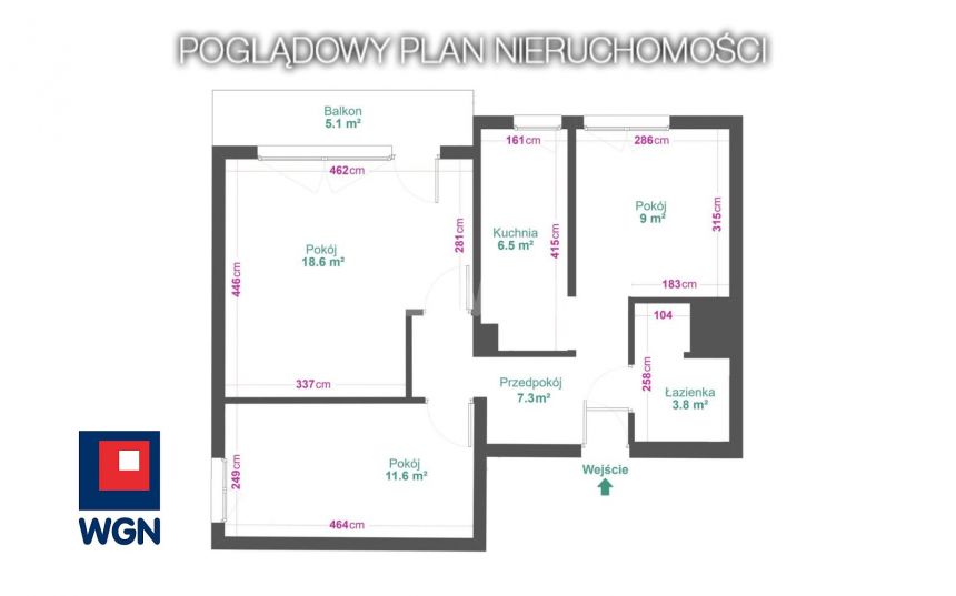 Katowice Zawodzie, 423 900 zł, 61.37 m2, z loggią miniaturka 8