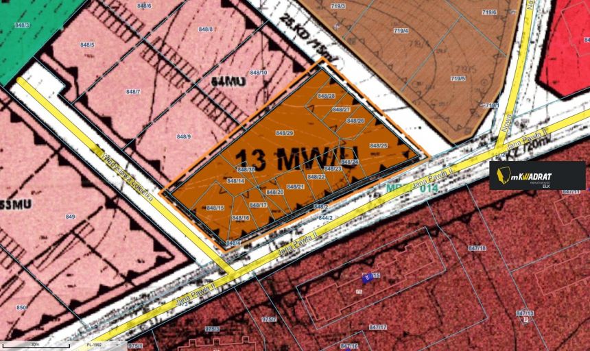 Węgorzewo, 1 370 000 zł, 42 ar, przyłącze elektryczne miniaturka 6